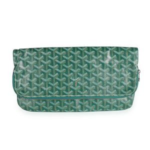 Goyard Green Goyardine Saint Marie Soft Clutch